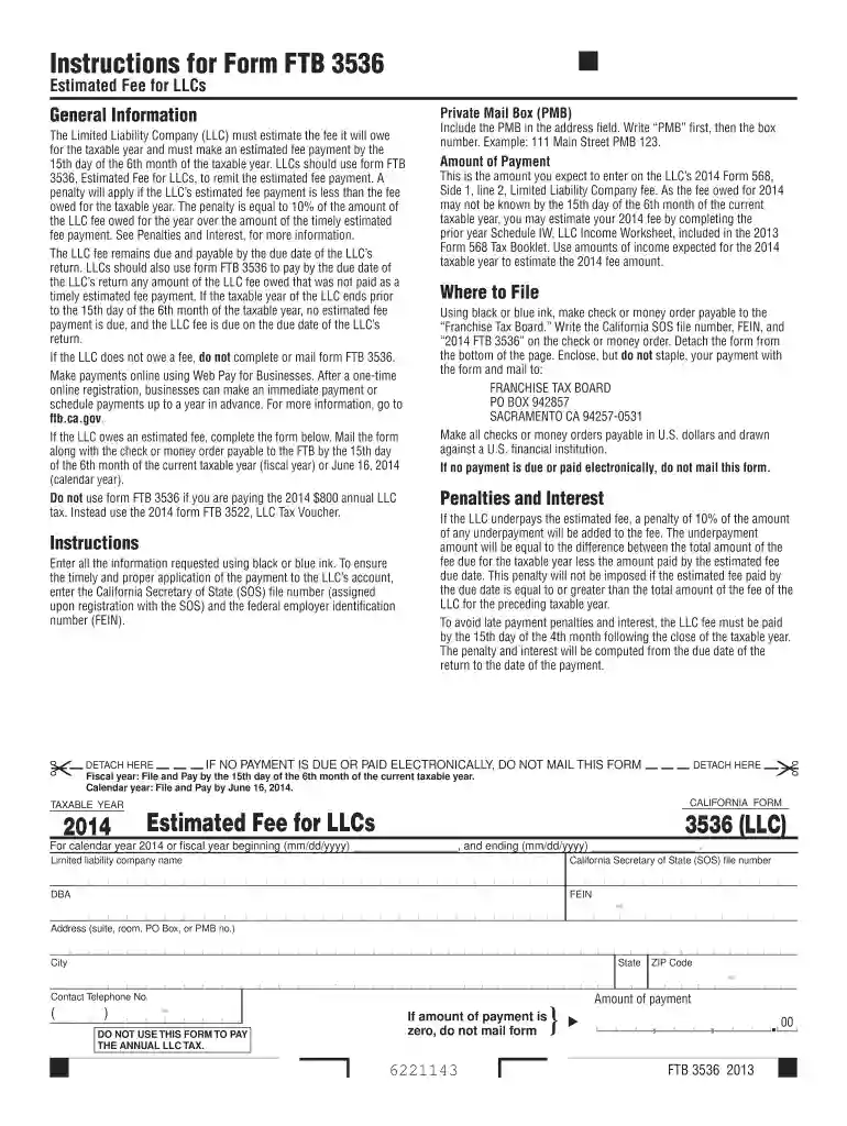 form 3536 2014 Preview on Page 1