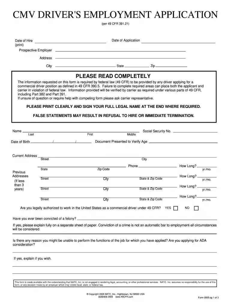 cmv paperwork Preview on Page 1