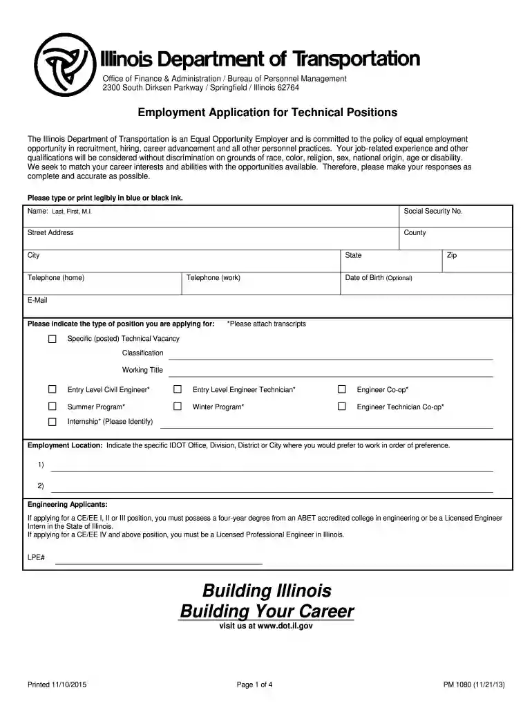 idot forms Preview on Page 1