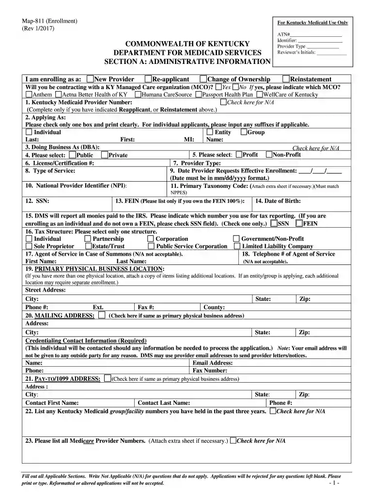 kentucky medicaid provider enrollment Preview on Page 1