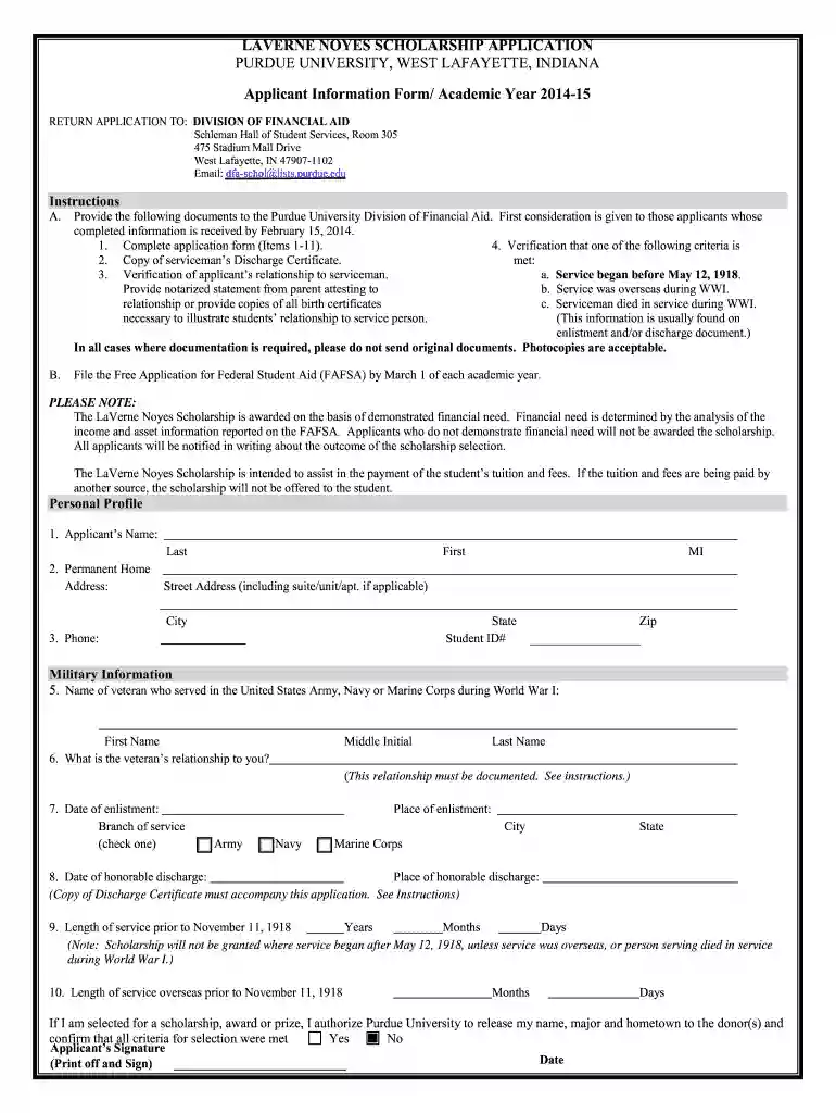 laverne noyes scholarship Preview on Page 1