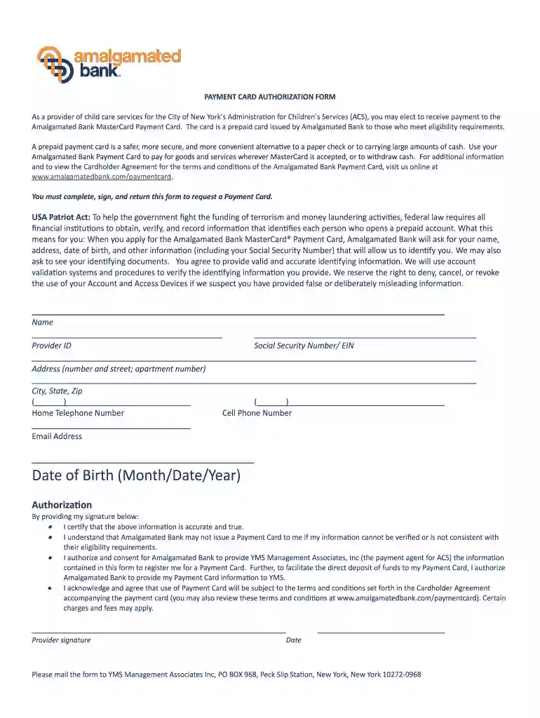 amalgamated bank child care Preview on Page 1
