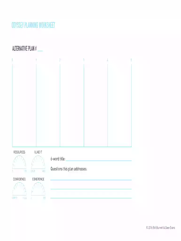 odyssey plan template Preview on Page 1