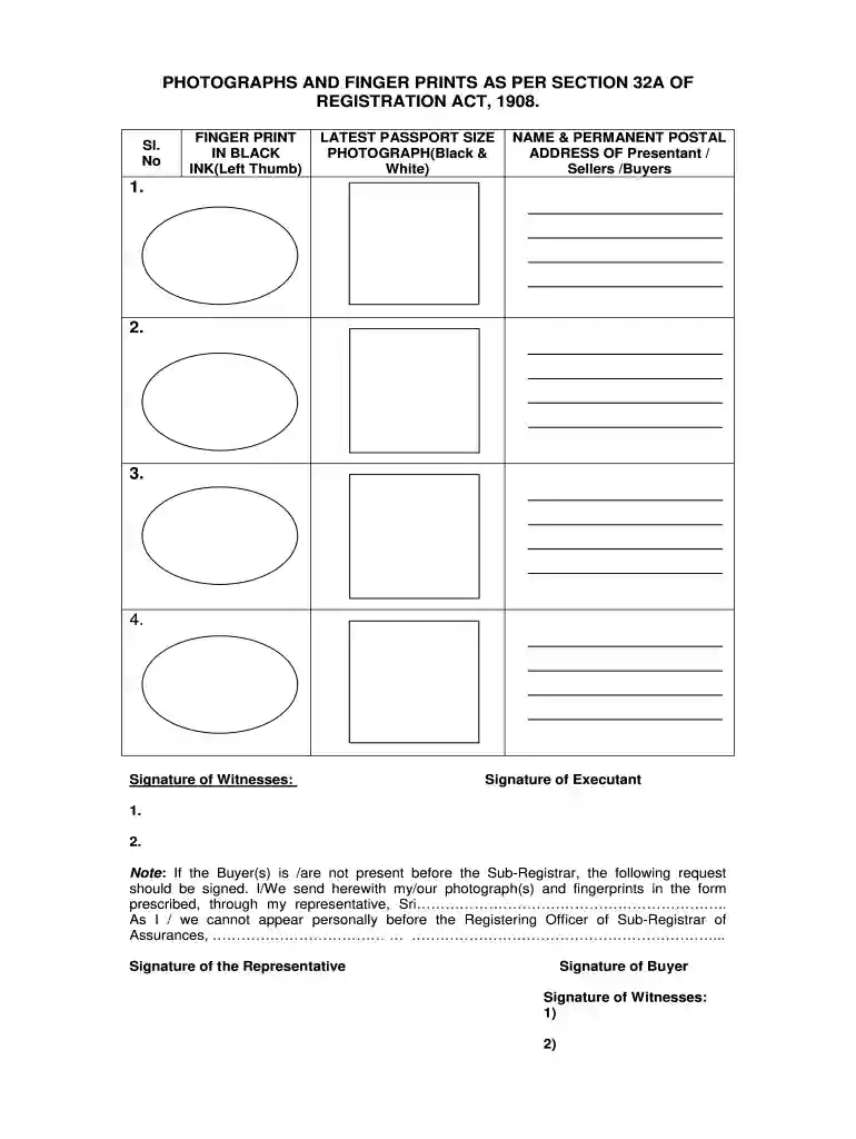 photographs and fingerprints as per section 32a Preview on Page 1