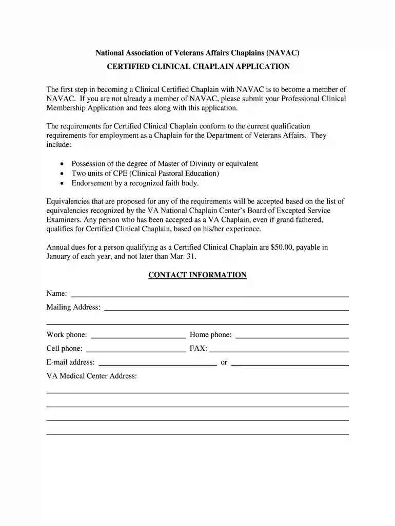 navac chaplain Preview on Page 1