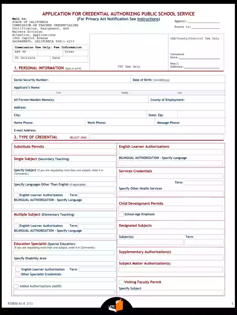 form 41 bsr Preview on Page 1