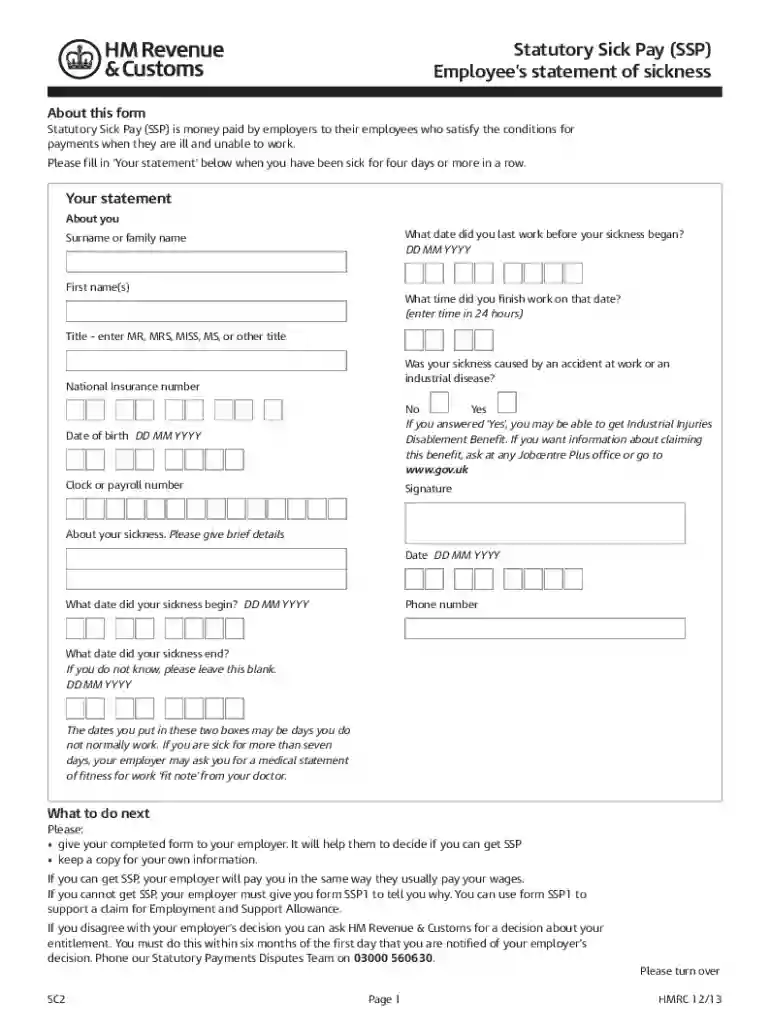 sc2 form Preview on Page 1