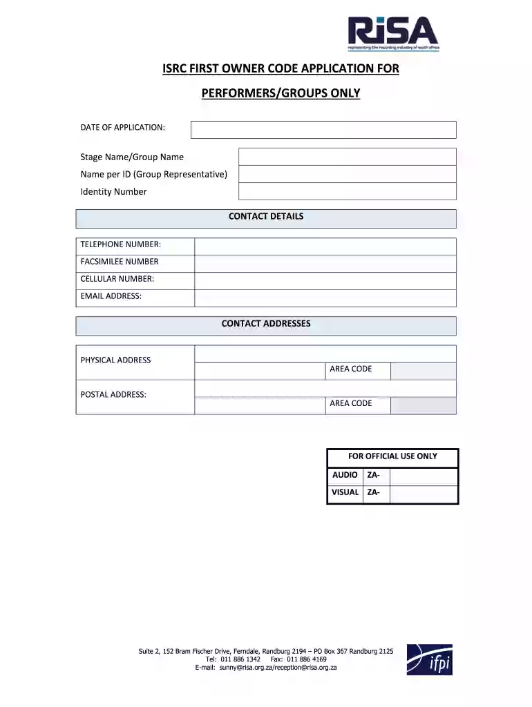 risa online registration Preview on Page 1