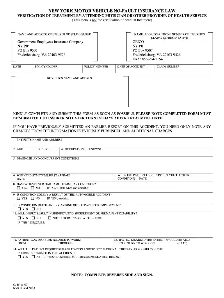 nf3 form Preview on Page 1