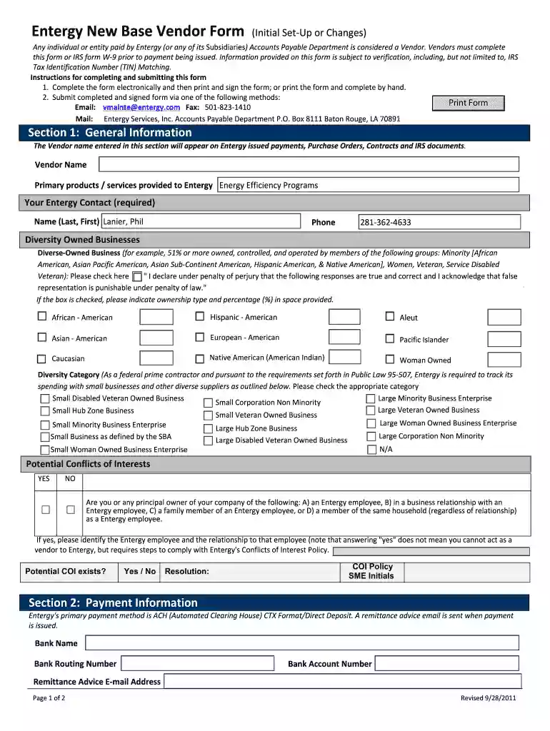 entergy supplier portal Preview on Page 1