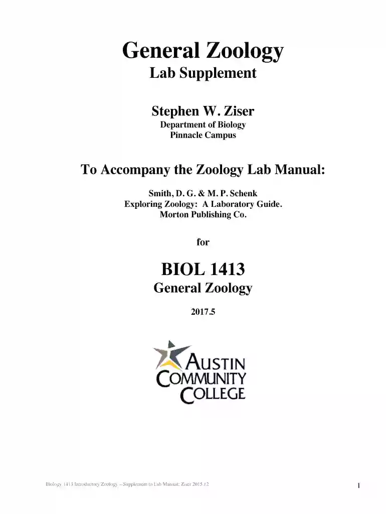 zoology lab manual pdf Preview on Page 1