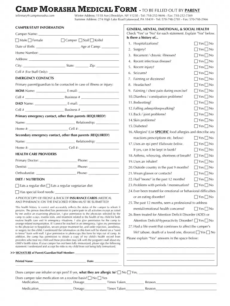 morasha form Preview on Page 1