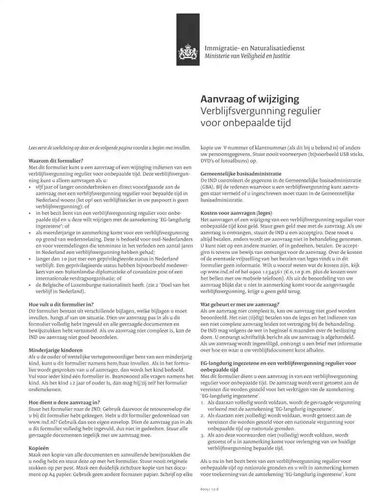 verblijfsvergunning wedertoelating Preview on Page 1