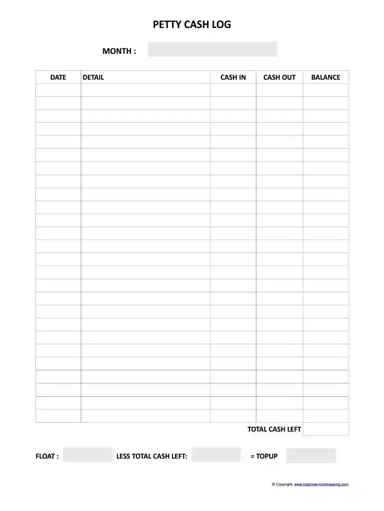 petty cash voucher template excel Preview on Page 1