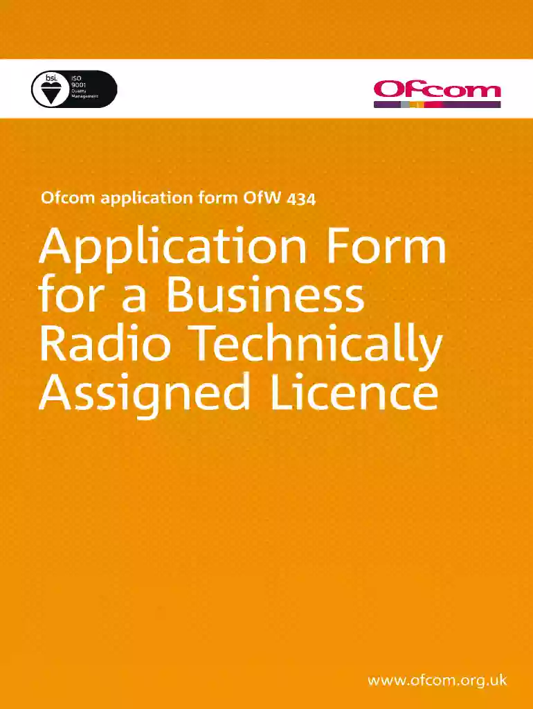 ofcom simple uk licence application Preview on Page 1