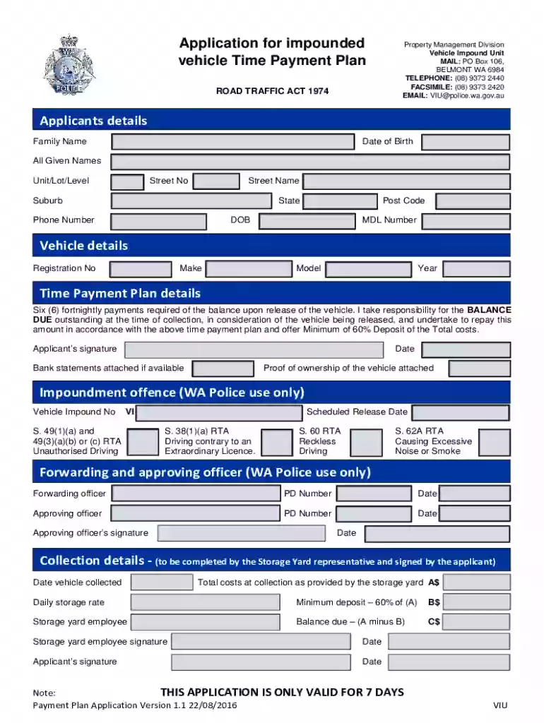 locate assistance programs for getting a car out of impound below Preview on Page 1