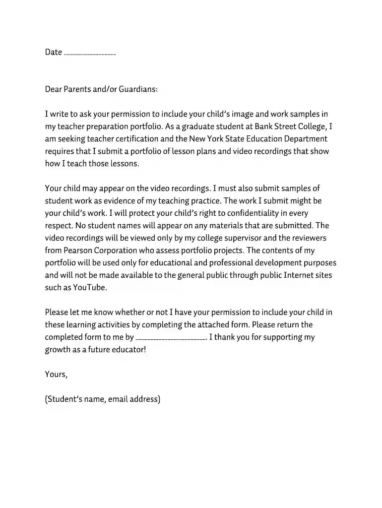 edtpa video release form Preview on Page 1