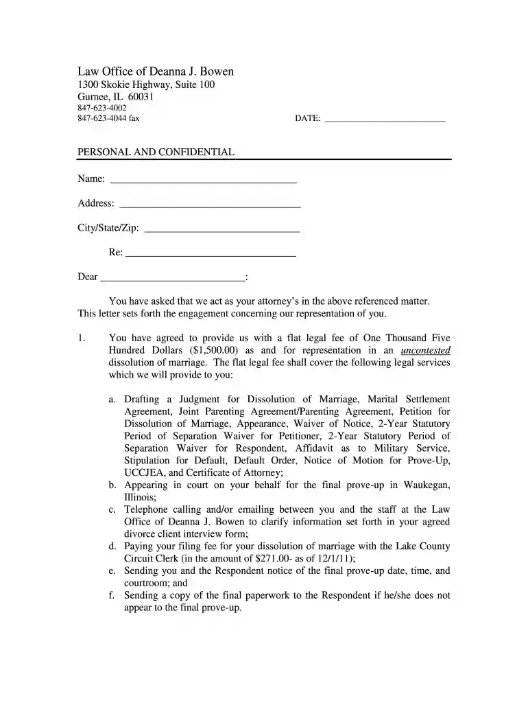 online retainer Preview on Page 1