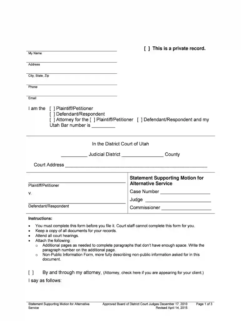 Statement Supporting Motion for Preview on Page 1