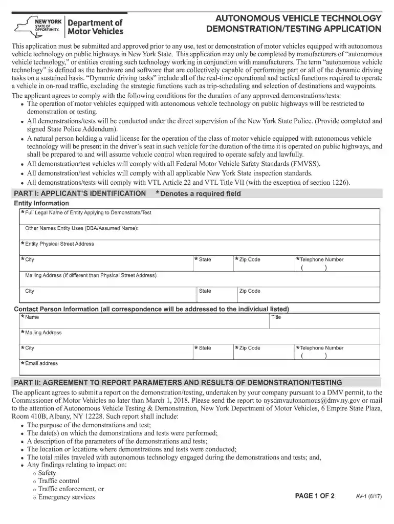 AUTONOMOUS VEHICLE TECHNOLOGY Preview on Page 1