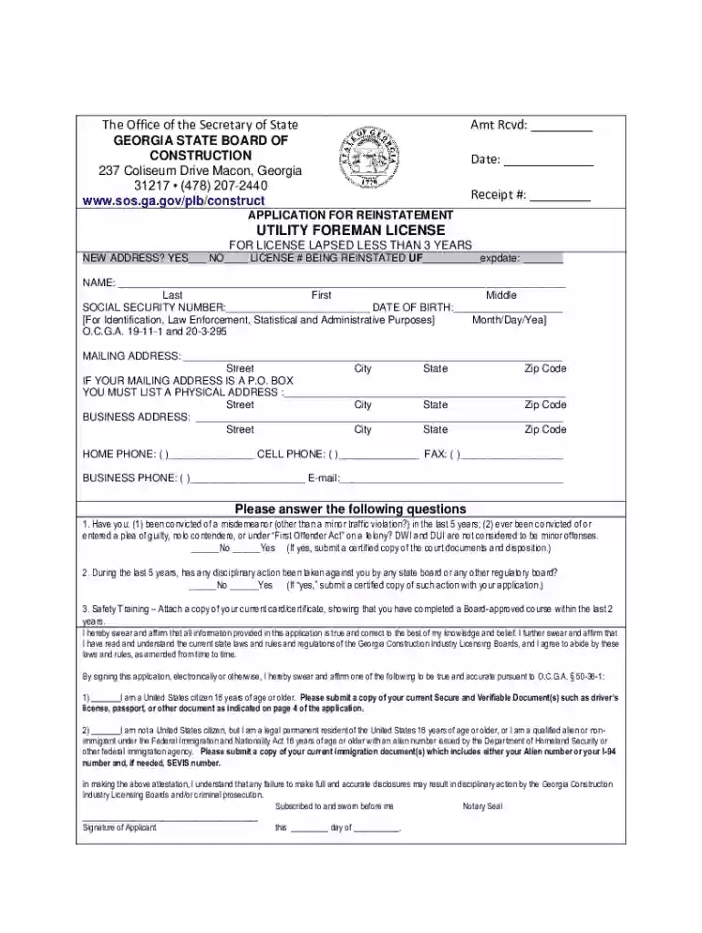 foreman license Preview on Page 1
