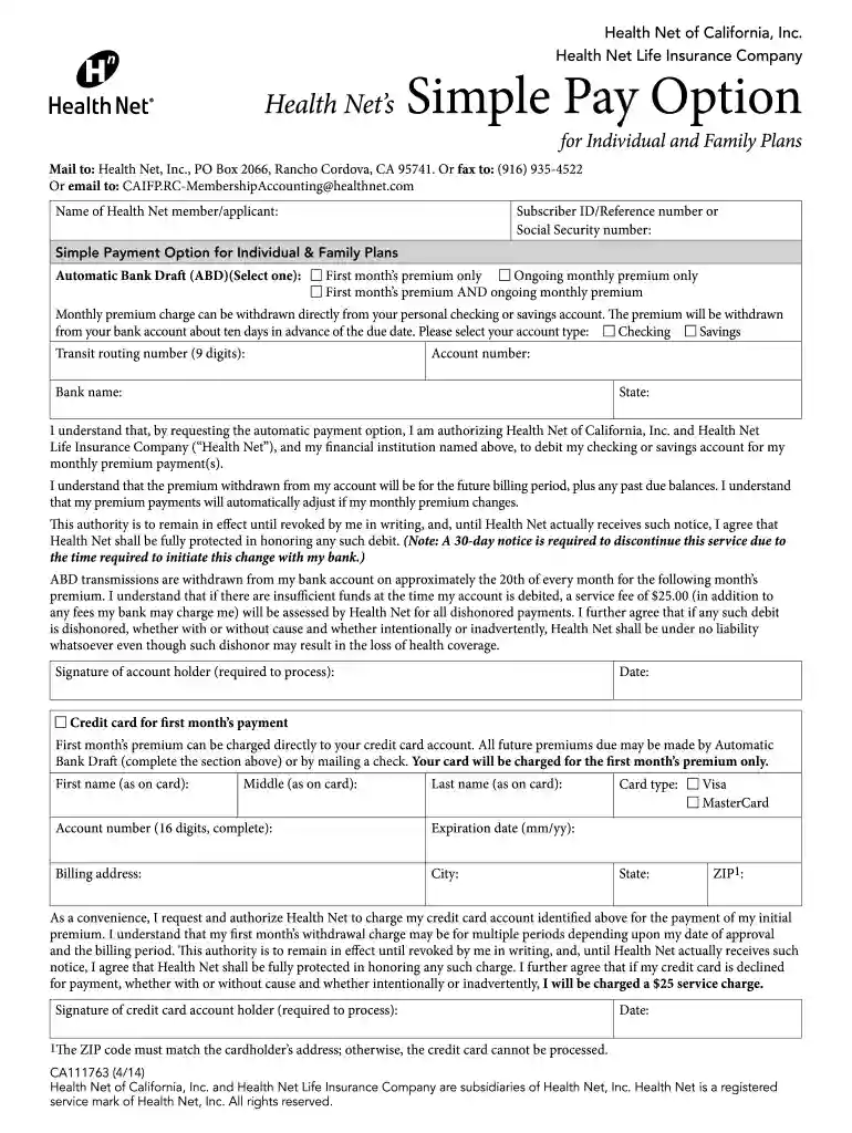 health net pay online Preview on Page 1