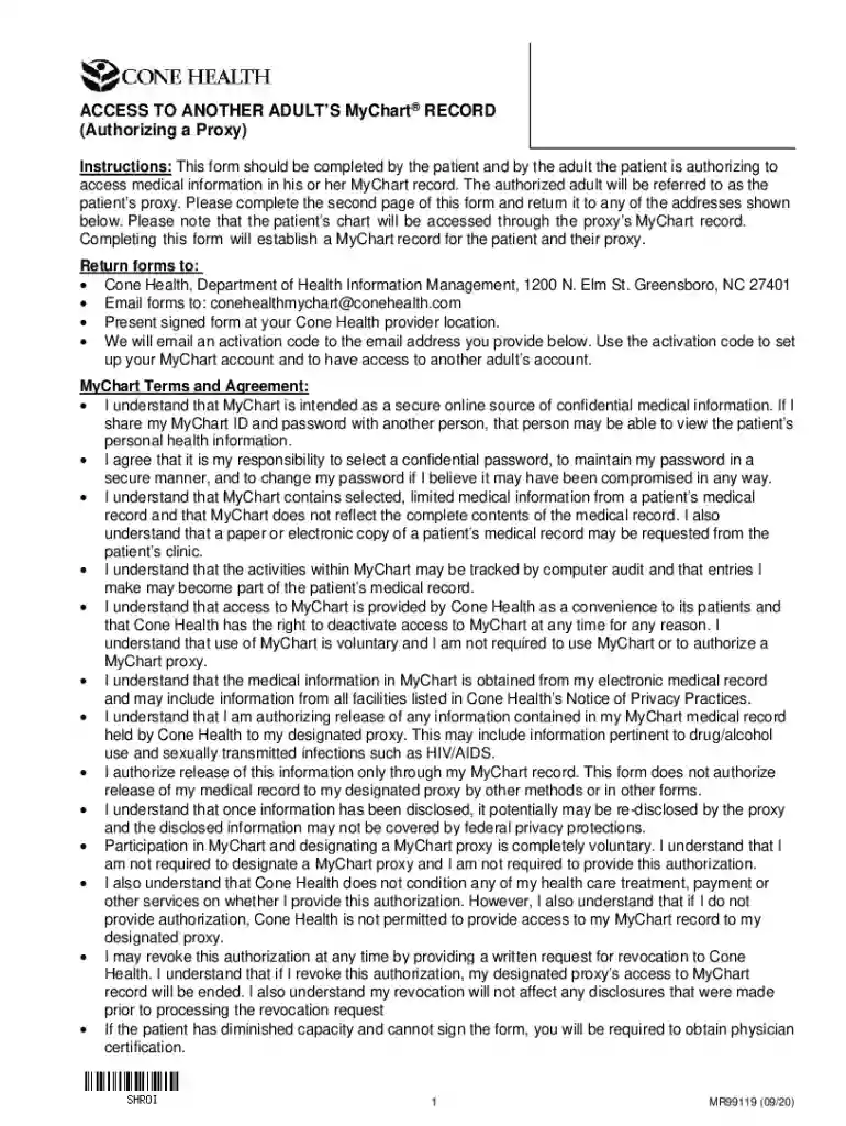 cone health access Preview on Page 1