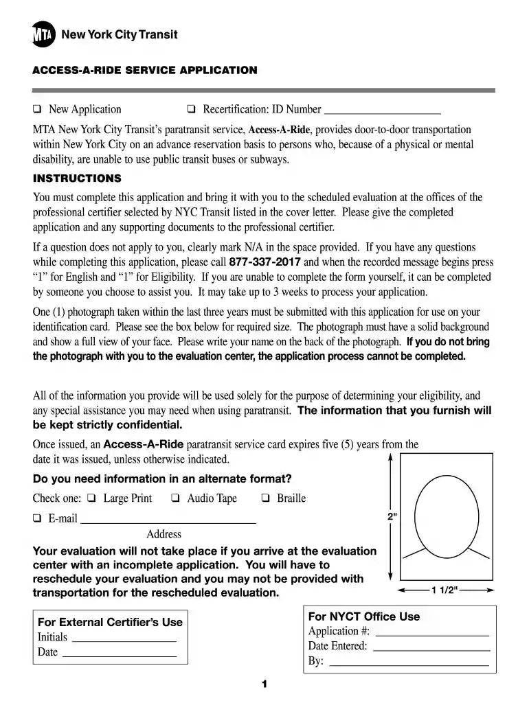 access a ride application Preview on Page 1