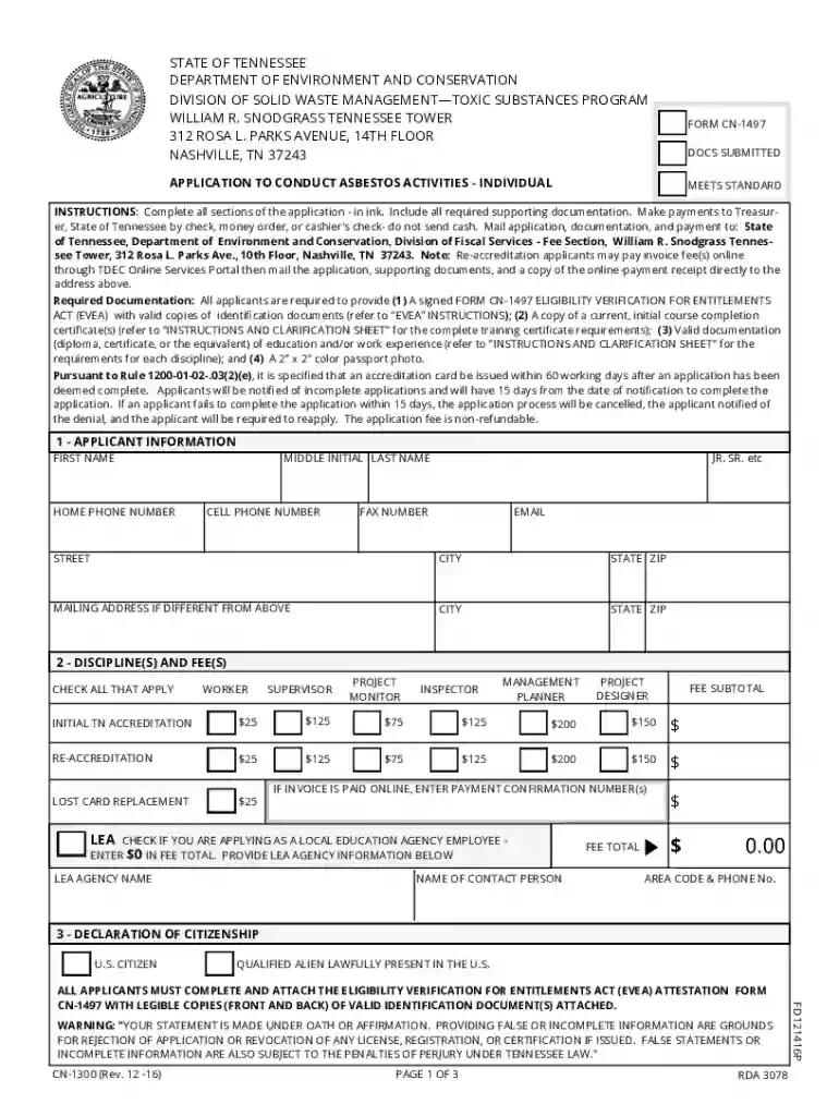 tennessee asbestos license lookup Preview on Page 1