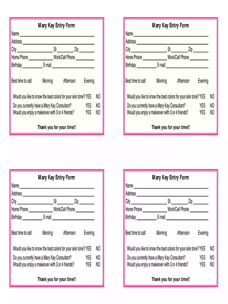 mary kay flyer templates free Preview on Page 1