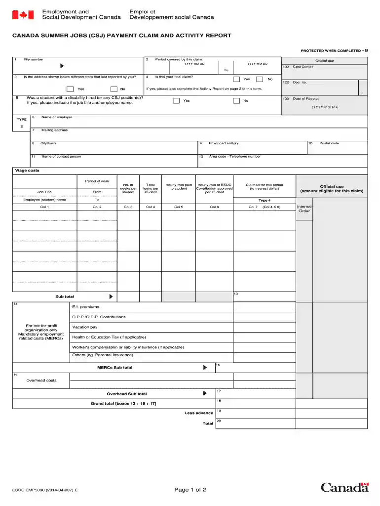 how to calculate mercs for canada summer jobs Preview on Page 1