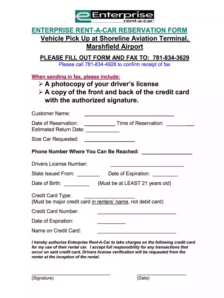 enterprise receipt Preview on Page 1