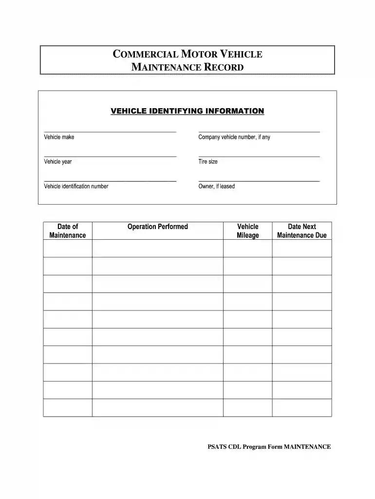 cdl forms pdf Preview on Page 1