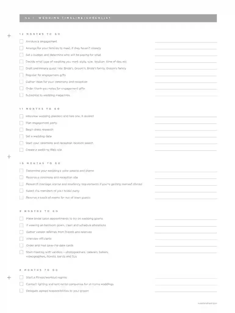 wedding day timeline pdf Preview on Page 1