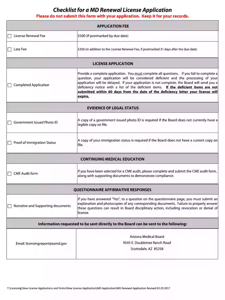 License Renewal Fee Preview on Page 1