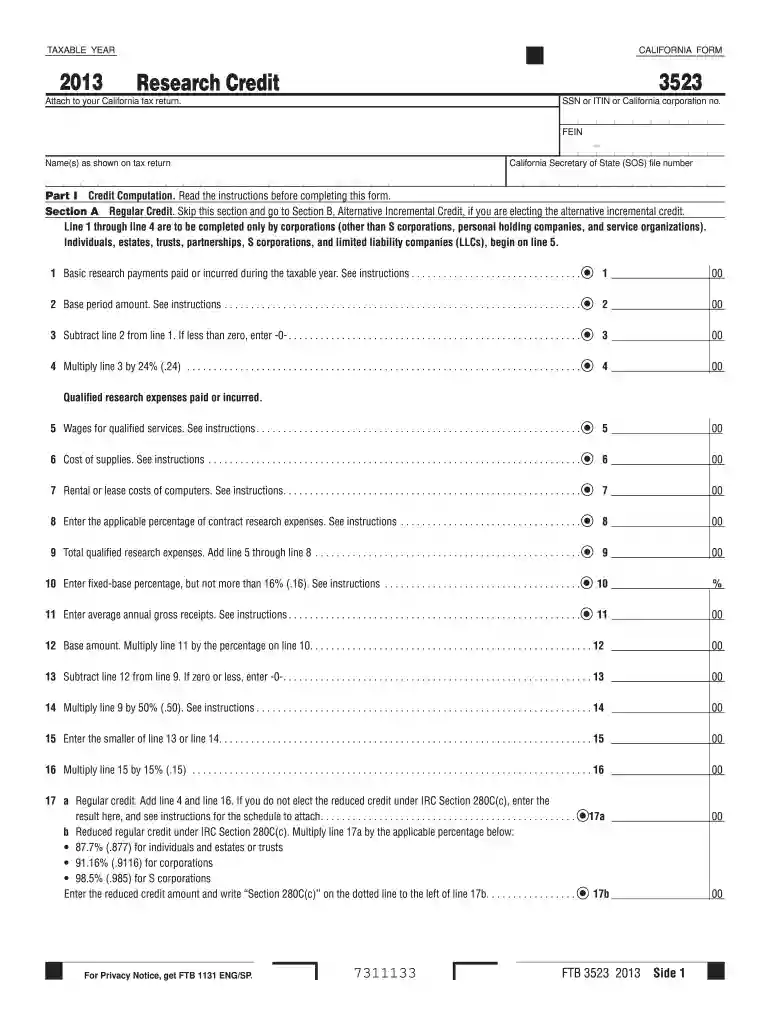 ca form 3533 Preview on Page 1