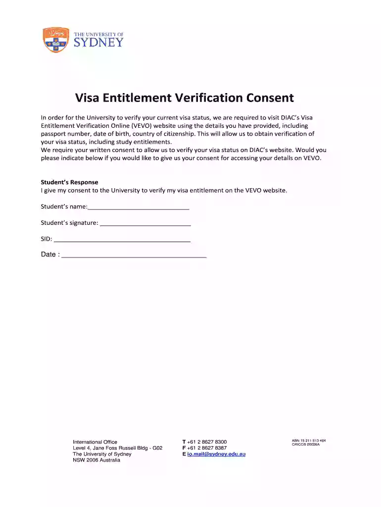 visa entitlement verification online enquiry form Preview on Page 1