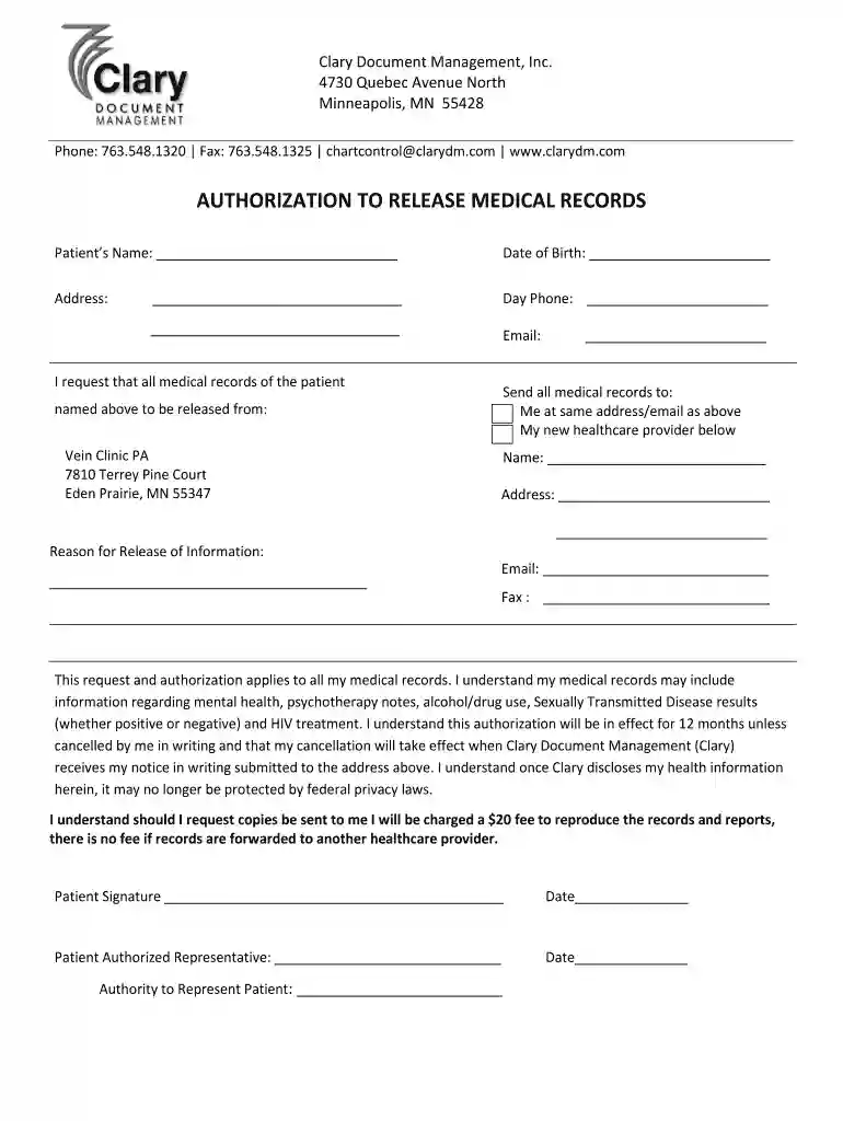 clary document management Preview on Page 1