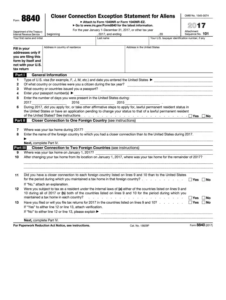 8840 2017 form Preview on Page 1