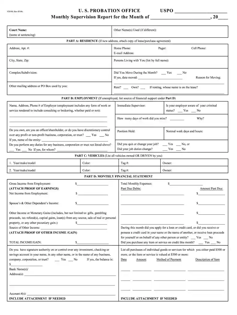 probation paper Preview on Page 1