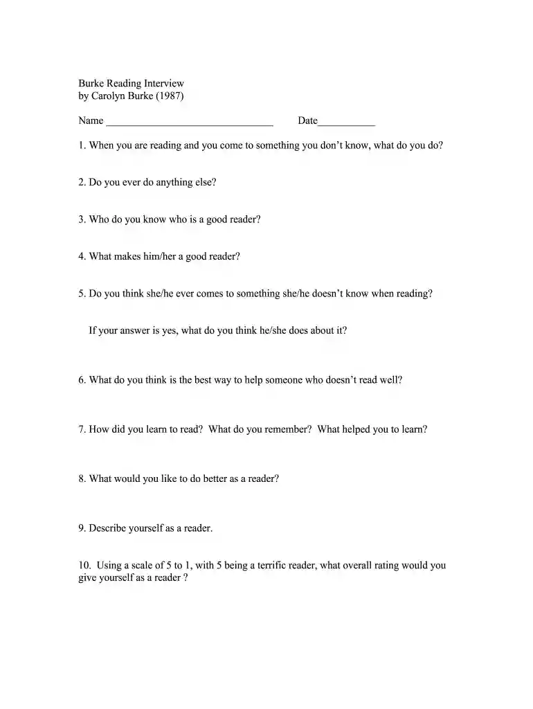 burke reading interview Preview on Page 1