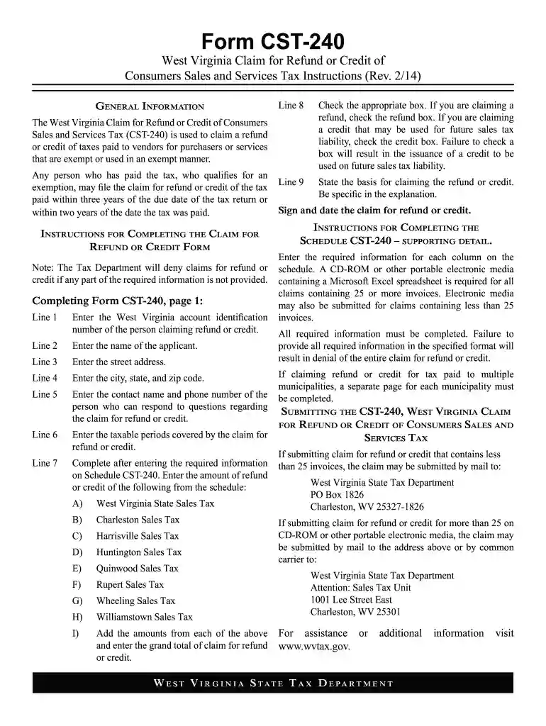 west virginia cst 240 Preview on Page 1