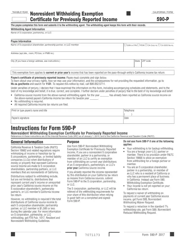 590 p 2018 form Preview on Page 1