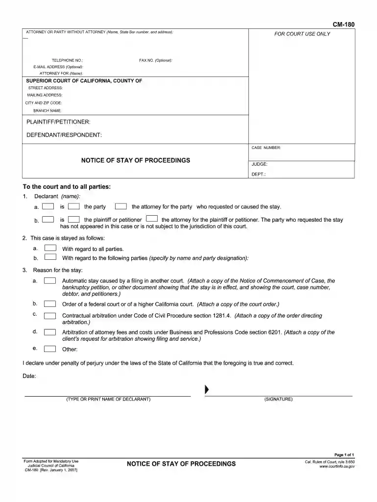 stay of proceedings Preview on Page 1