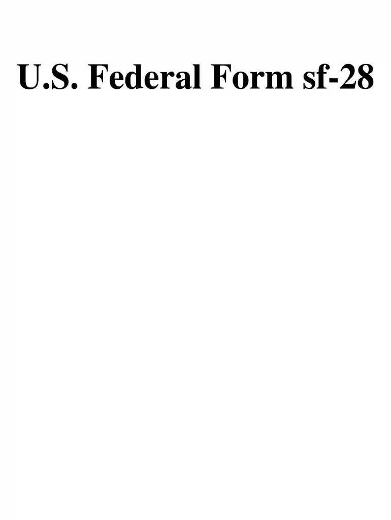 gsa form 28 Preview on Page 1