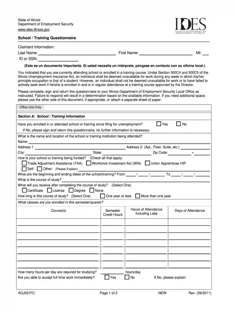 ide questionnaire Preview on Page 1