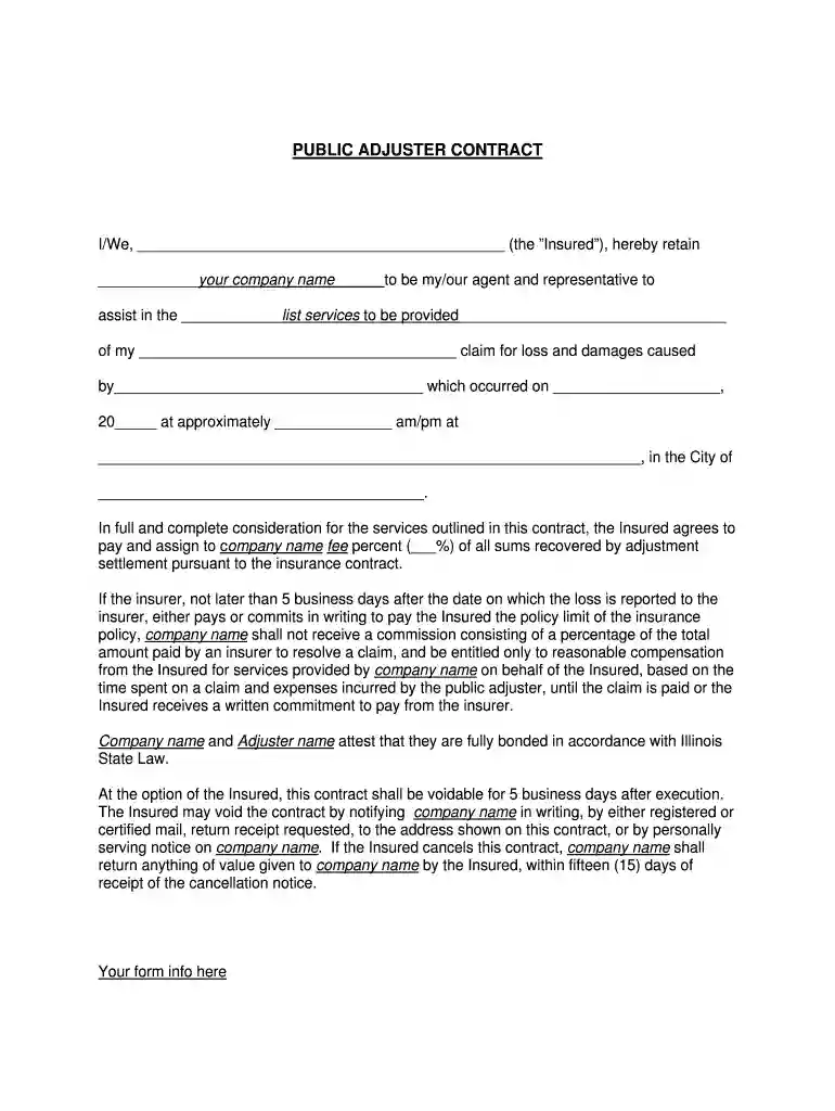 contract insurance Preview on Page 1