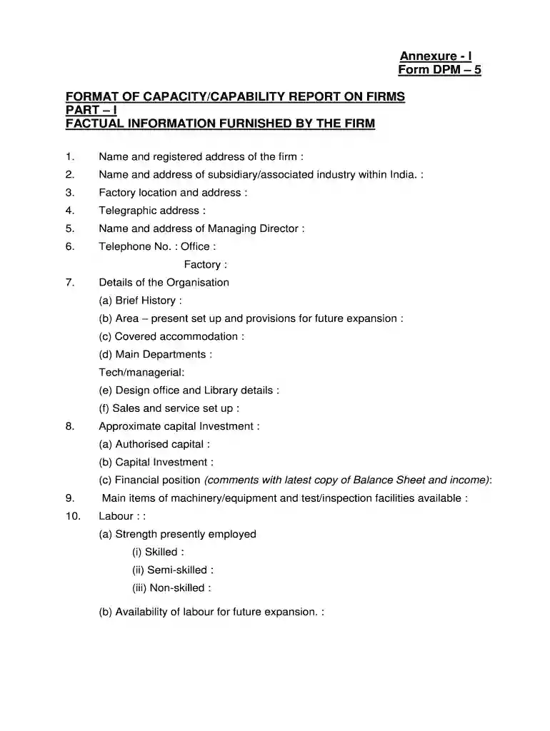 dpm form Preview on Page 1