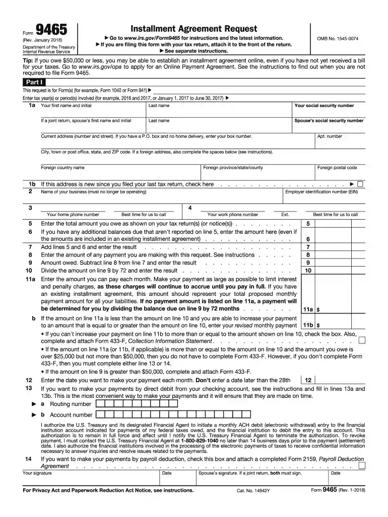 9465 form Preview on Page 1