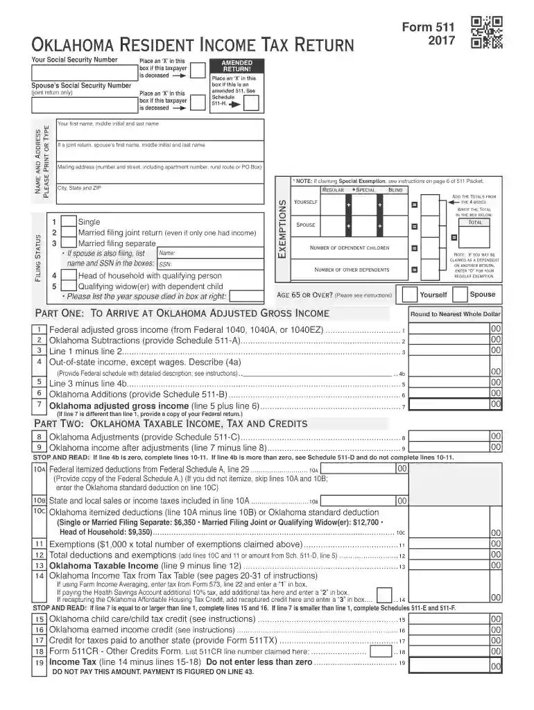 2017 ok tax Preview on Page 1